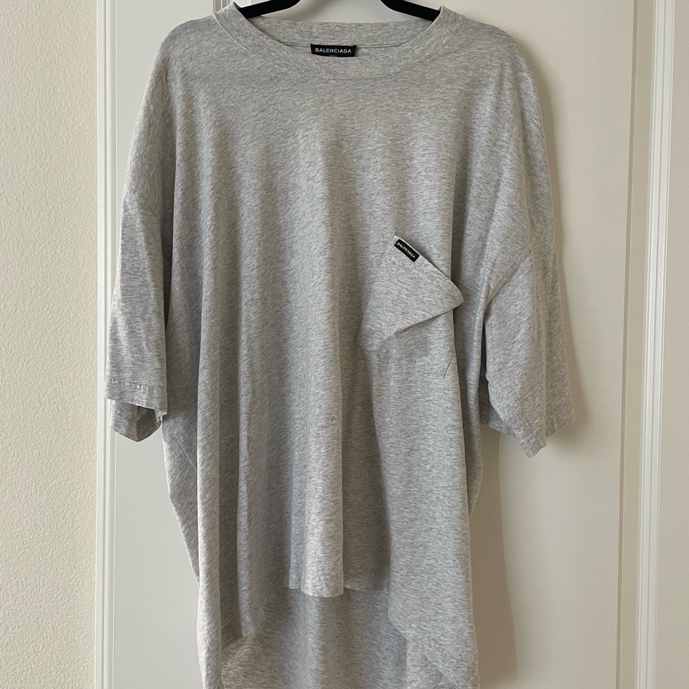 Balenciaga droopy pocket t shirt